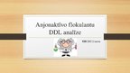 Presentations 'Anjonaktīvo flokulantu DDL analīze', 1.