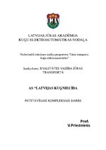 Research Papers 'Kvalitātes vadība jūras transportā: AS "Latvijas kuģniecība"', 1.