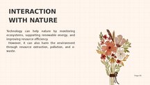 Presentations 'Technology Interaction with People and Nature', 3.