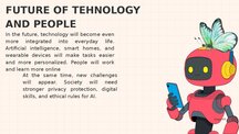 Presentations 'Technology Interaction with People and Nature', 6.