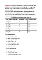 Summaries, Notes 'Eksports, imports un tirdzniecības bilance', 2.