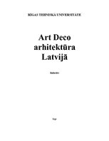 Research Papers 'Art Deco arhitektūra Latvijā', 1.