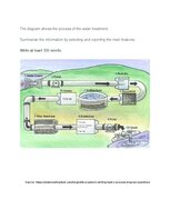 Summaries, Notes 'Water treatment - diagram analysis', 1.