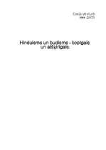 Research Papers 'Hinduisms un budisms - kopīgais un atšķirīgais', 1.