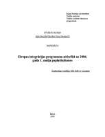 Summaries, Notes 'Eiropas integrācijas programma attiecībā uz 2004.gada 1.maija paplašināšanos', 1.