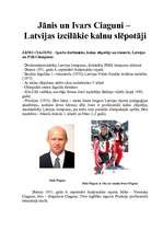 Research Papers 'Jānis un Ivars Ciaguni – Latvijas izcilākie kalnu slēpotāji', 1.