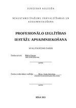 Term Papers 'Profesionālo izglītības iestāžu apsaimniekošana', 2.