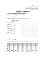 Samples 'Pārbaudes darbs matemātikā 2. klasei Kā saskaita un atņem divciparu skaitļus', 2.