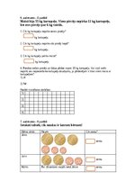 Samples 'Pārbaudes darbs matemātikā 2. klasei Kā saskaita un atņem divciparu skaitļus', 4.