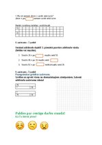 Samples 'Pārbaudes darbs matemātikā 2. klasei Kā saskaita un atņem divciparu skaitļus', 5.