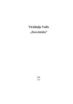 Research Papers 'Virdžīnija Vulfa "Sava istaba"', 1.