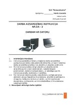 Samples 'Darba aizsardzības instrukcija darbam ar datoru', 1.