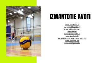 Presentations 'Volejbols', 12.