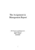 Research Papers 'Management Report', 1.