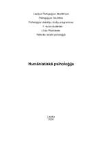 Research Papers 'Humānistiskā psiholoģija', 1.