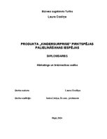 Term Papers 'Produkta „KinderSurprise” pirktspējas palielināšanas iespējas', 1.
