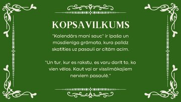 Presentations '"Kalendārs mani sauc" Andris Kalnozols', 8.