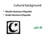 Presentations 'Business Etiquette in Iraq', 3.