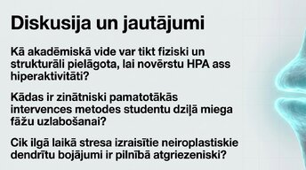 Presentations 'Kā stress un akadēmiskā spriedze ietekmē studentu smadzeņu plastiskumu', 14.
