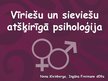 Presentations 'Vīriešu un sieviešu atšķirīgā psiholoģija', 1.