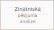 Presentations 'Zinātniskā pētījuma Burnout among nursing students: predictors and association w', 1.