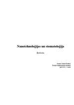 Research Papers 'Nanotehnoloģijas un stomatoloģija', 1.