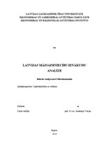 Research Papers 'Latvijas mājsaimniecību ienākumu analīze', 1.