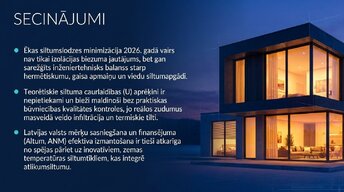 Presentations 'Faktori un risinājumi: ēku siltumzudumi un energoefektivitāte', 9.