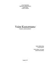 Research Papers 'Vaira Kumermane', 1.