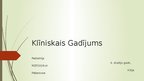 Presentations 'Klīniskais gadījums pediatrija', 1.