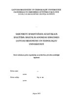 Term Papers 'Sarunbotu izmantošana augstākajā izglītībā: digitālās anomijas izpausmes Latvija', 1.