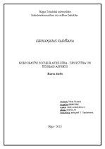 Research Papers 'Korporatīvi sociālā atbildība - tās būtība un ētiskais aspekts', 1.