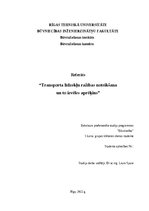 Research Papers 'Transporta līdzekļu ražības noteikšana un to izvēles aprēķins', 1.