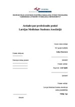 Practice Reports 'Latvijas Medicīnas Studentu asociācijas atpazīstamības celšana un iekšējās komun', 1.