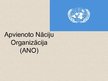 Presentations 'Apvienoto Nāciju organizācija', 1.