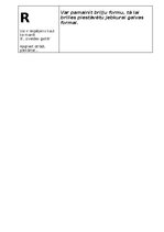 Summaries, Notes 'Radi daudzveidīgas idejas ar metodi SCAMPER', 2.