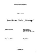 Practice Reports 'Prakses atskaite "Swedbank"', 1.