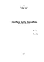 Research Papers 'Finanšu un banku likumdošana', 1.
