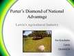 Presentations 'Porter’s Diamond of National Advantage. Latvia’s Agricultural Industry', 1.