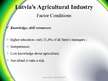 Presentations 'Porter’s Diamond of National Advantage. Latvia’s Agricultural Industry', 12.
