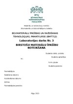 Samples 'Birstošu materiālu īpašību noteikšana', 1.