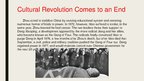 Presentations 'Cultural Revolution', 8.