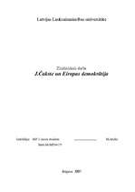 Research Papers 'J.Čakste un Eiropas demokrātija', 1.