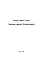 Research Papers 'Baltijas valstu sadarbība', 1.