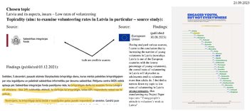 Research Papers 'Young people's attitude to volunteer's work in Latvia', 35.