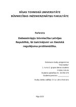 Research Papers 'Debesskrāpju būvniecība Latvijas Republikā, tā izaicinājumi un tiesiskā regulēju', 1.