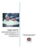 Samples 'Vadlīnijas dokumentu izstrādāšanai un noformēšanai', 1.