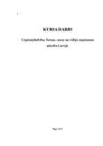 Research Papers 'Uzņēmējdarbības formas, mazo un vidējo uzņēmumu attīstība Latvijā', 1.