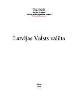 Research Papers 'Latvijas Valsts valūta', 1.