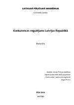 Research Papers 'Konkurences regulējums Latvijas Republikā', 1.